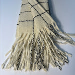 Load image into Gallery viewer, Creamy White Plaid Scarf
