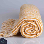 Load image into Gallery viewer, Striped Bath or Beach Towel with Fringe
