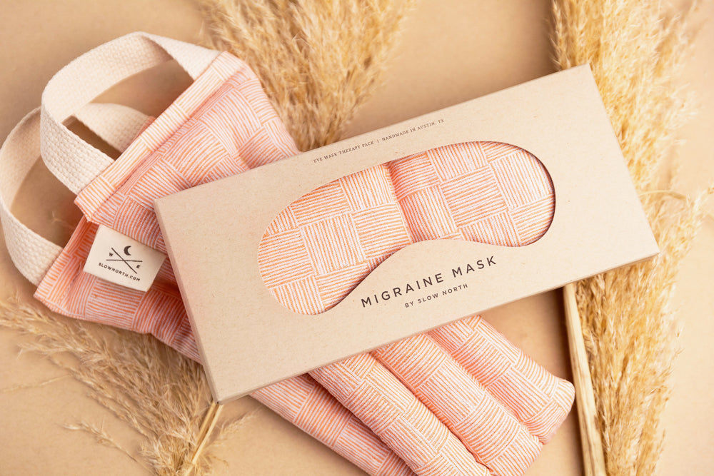 Eye Mask + Neck Wrap Bundle - Pink Pampas