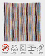 Load image into Gallery viewer, Pom Pom Luxurious Striped Bath Mat

