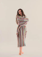 Load image into Gallery viewer, Pom Pom Plush Bathrobe
