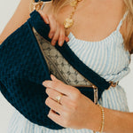 Load image into Gallery viewer, Suede Westlyn Woven Crossbody Bag
