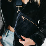 Load image into Gallery viewer, Suede Westlyn Woven Crossbody Bag
