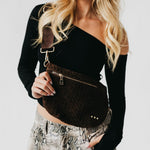 Load image into Gallery viewer, Suede Westlyn Woven Crossbody Bag
