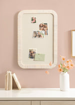Load image into Gallery viewer, Rattan Wrapped Linen  Pinboard 20 x 30

