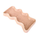 Load image into Gallery viewer, Ceramic Wave Trays - Speckled Peach - Rectangle
