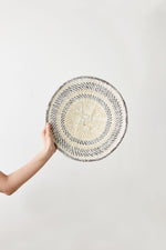 Load image into Gallery viewer, White Washed Handwoven Wall Basket
