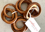 Load image into Gallery viewer, Wood Bangles Napkin Rings, set of four
